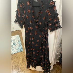 Zara Wrap Dress - Size Medium